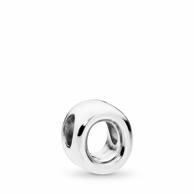 Pandora Letter O Charm - Sterling Silver - Canada | QK7594QT